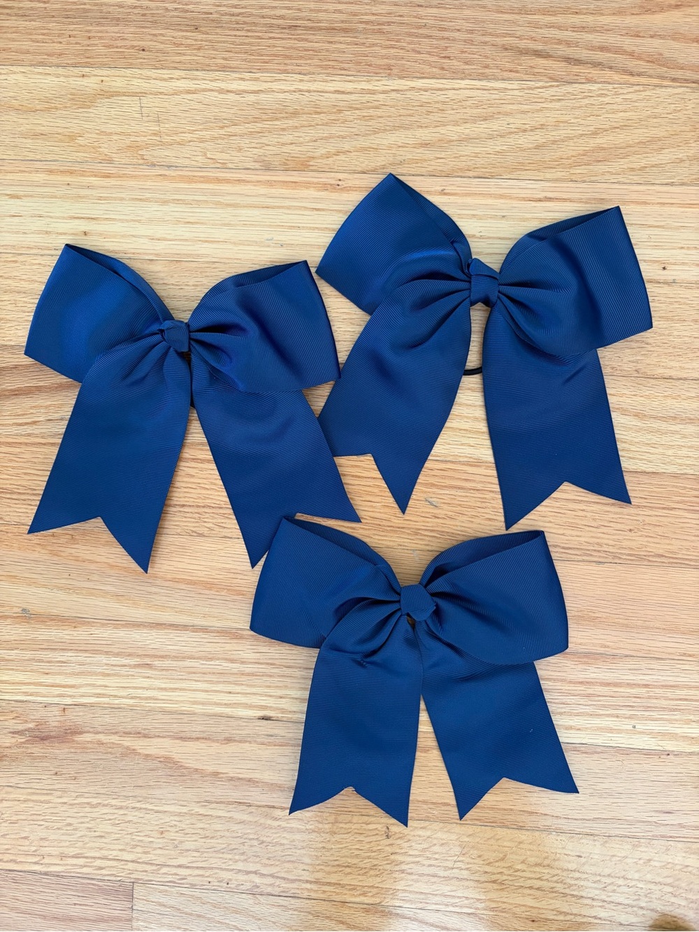 🎀 Set of 3 Navy Cheer Bows 🎀
